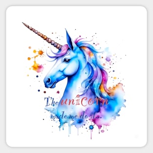 [AI Art] The unicorn made me do it Sticker